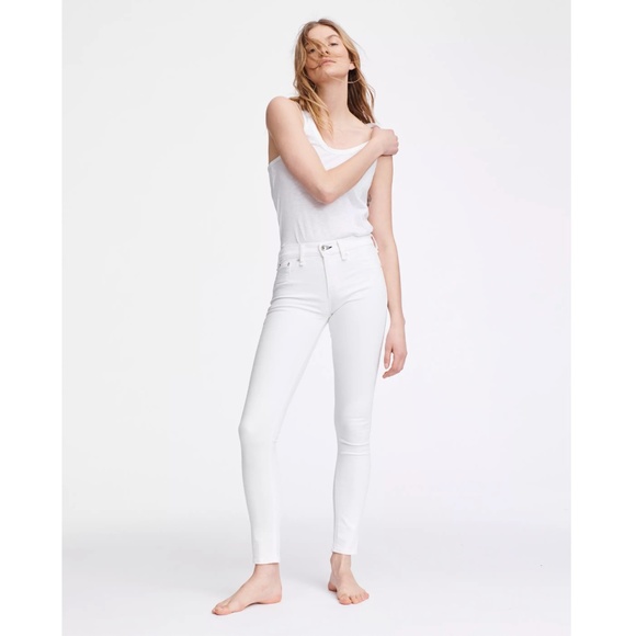 RAG & BONE: Bright White Skinny Jeans (NWT)